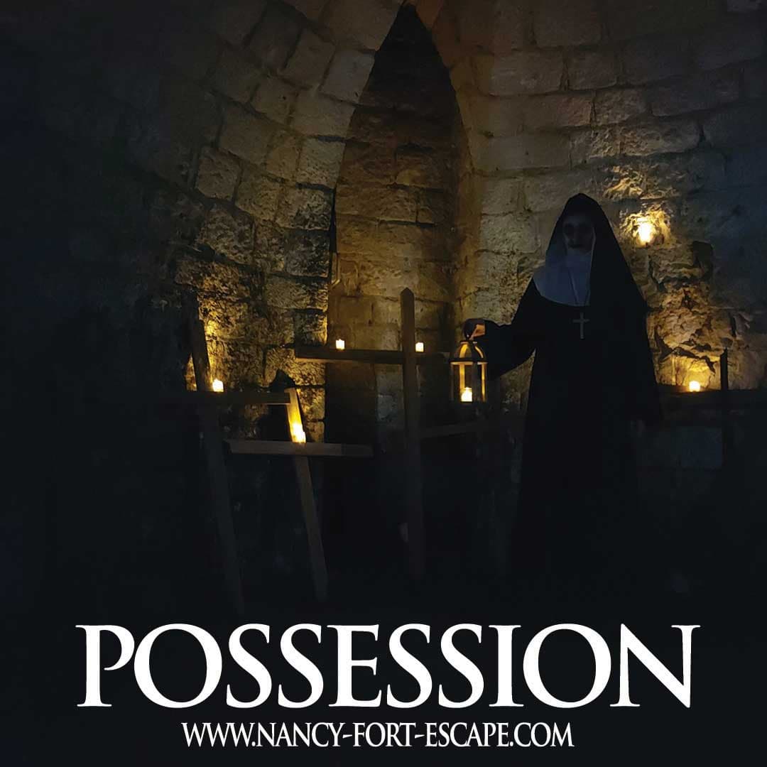 Un Escape game nancy d'horreur survivre aux nones cauchemar dans possession dans un fort exorcisme